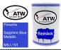 Preview: Porsche, Sapphire Blue Metallic, M5J / N1: 500ml Lackdose, von ATW Autoteile West.